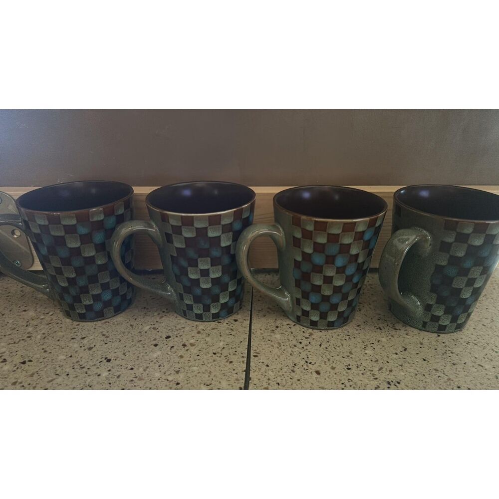 Lot of 4 Starbucks Coffee cups 2008 12 oz.